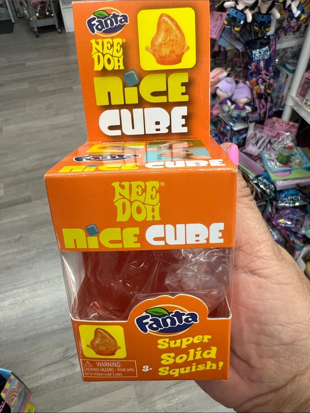 Nee Doh Nice Cube - Orange Super Solid Squish
